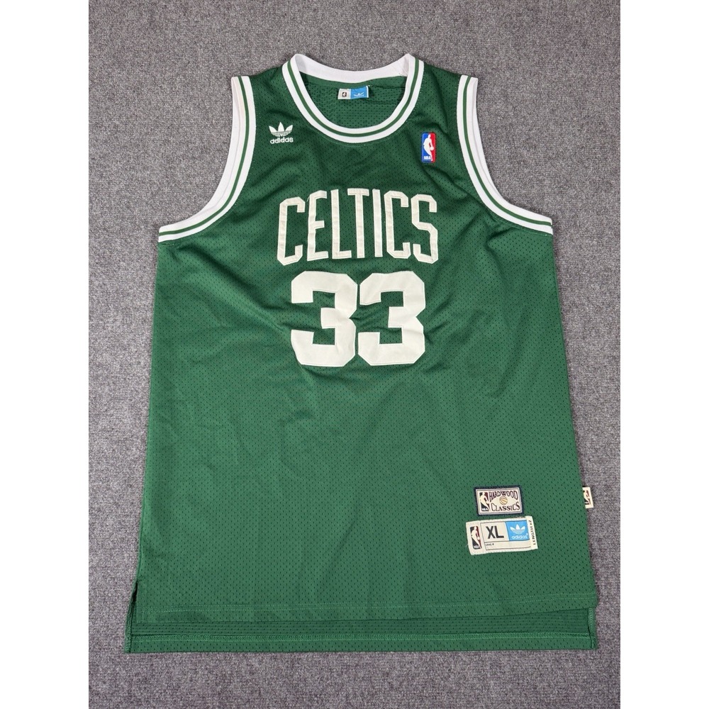 Adidas Larry Bird #33 Boston Celtics Hardwood Classics Swingman Jersey XL Green